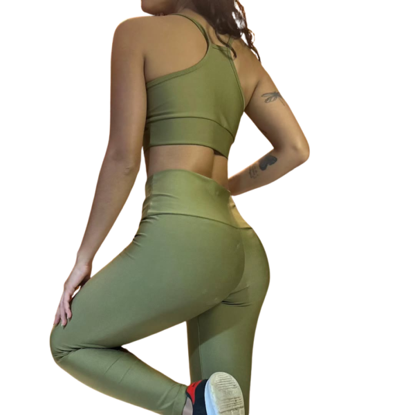 Conjunto de Calça Em Suplex *Verde Militar* - Image 2